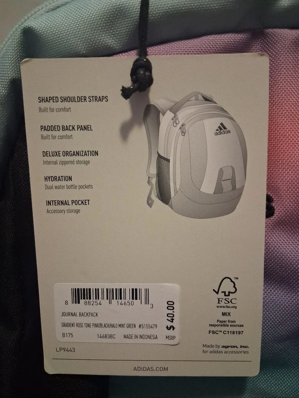 Adidas Journal School Backpack NWT